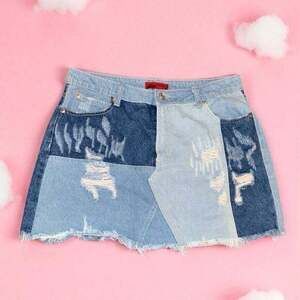 Signature8 Blue Denim Skirt
